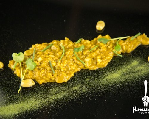 ARROZ CON ORTIGUILLAS dedicada al maestro SABICAS por el chef ANTONIO CARAMÉ.