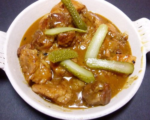 Pig Cheeks in Sherry