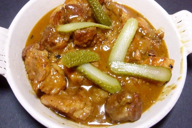 Pig Cheeks in Sherry