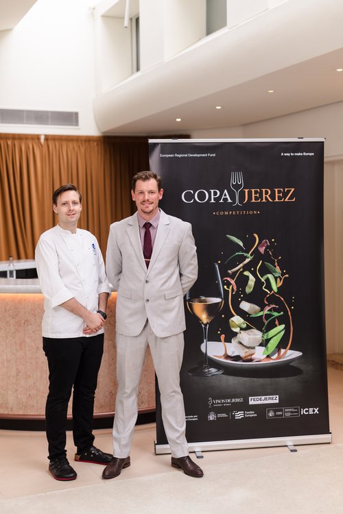 Sommelier Léonard Lievin and Chef Aaron Blais from The Ritz Restaurant, are the winners of Copa Jerez UK 2026. The pair wowed judges with their uncompromising and innovative three-course menu and Sherry wine pairings.