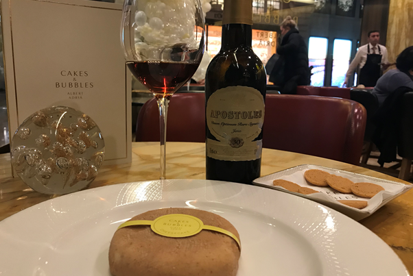 Cheesecake with Palo Cortado at Cakes & Bubbles, London W1