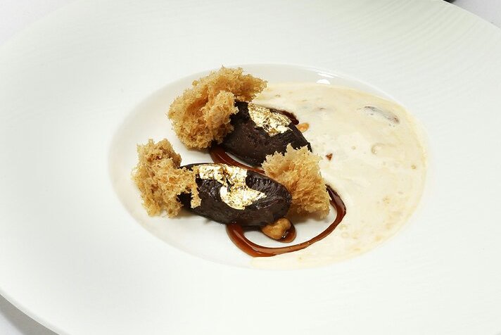 Chocolate Bread and Butter Pudding with Cream Sherry