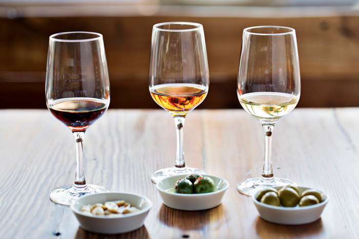 Sherry and paired snacks