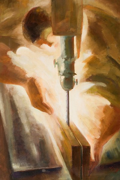 sherry-cask_La-Mirada-Artistaaserrando_-_francisco_pinto_berraquero